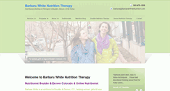 Desktop Screenshot of barbarawhitenutritiontherapy.com