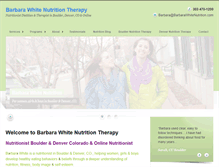 Tablet Screenshot of barbarawhitenutritiontherapy.com